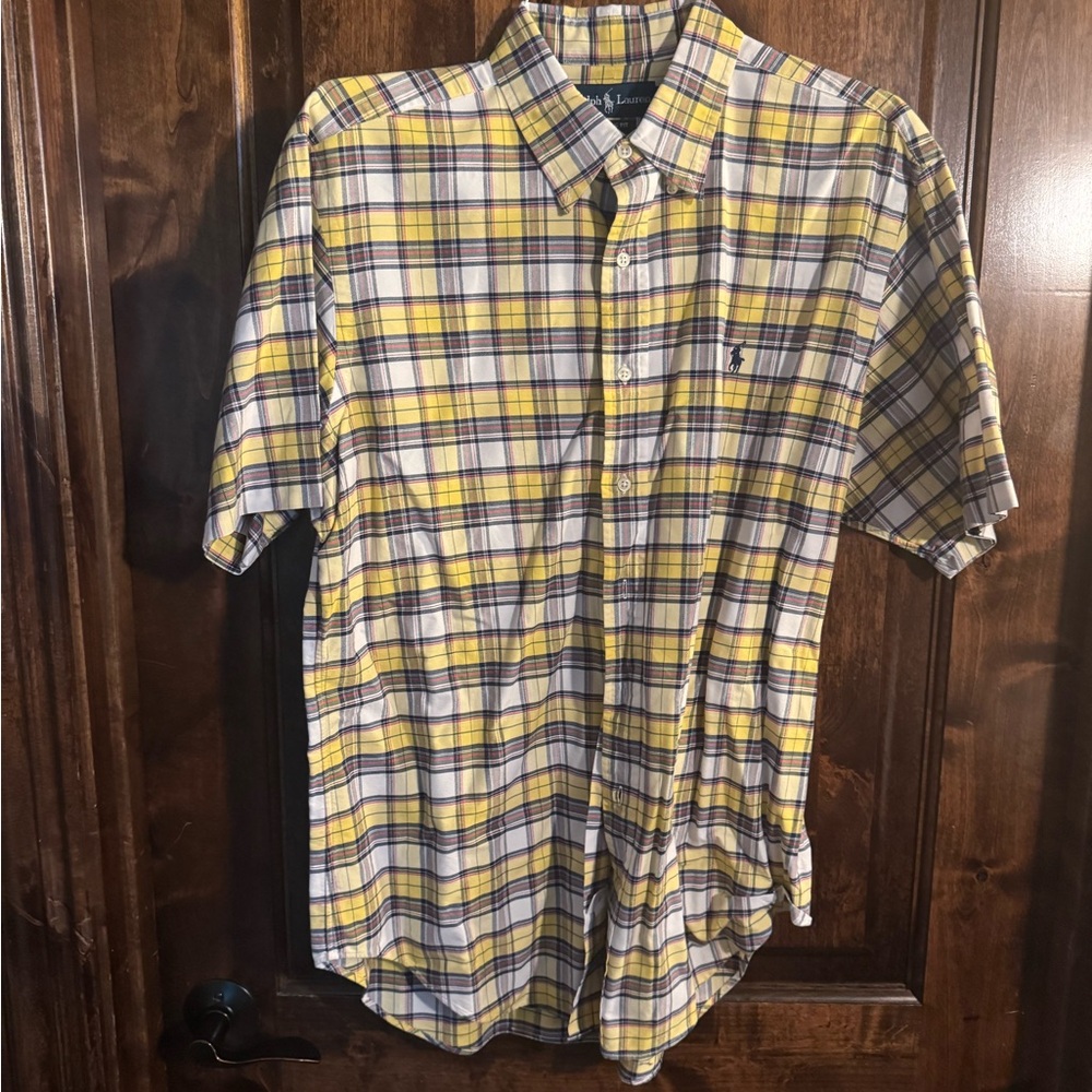 Polo Ralph Lauren Yellow and Blue Checkered Shirt